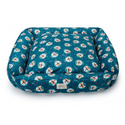Legowisko Psiokąt Hevea Psie Historie ART 80x80 (Morskie Opowieści)