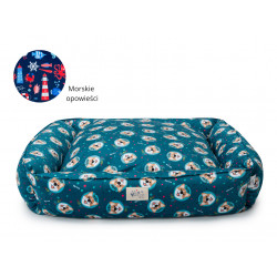 Legowisko Psiokąt Hevea Psie Historie ART 120x80 (Welsh Corgi)