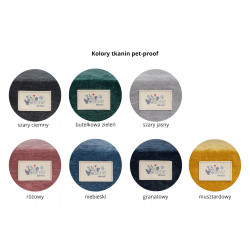 Legowisko ortopedyczne Psilądek Hevea Psie Historie 70x70 (granatowy)