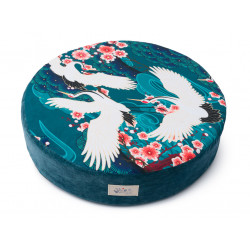Legowisko ortopedyczne Psilądek Hevea Psie Historie ART 90x65 (Lecą Żurawie)