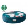 Legowisko ortopedyczne Psilądek Hevea Psie Historie ART 90x90 (Uśpiony Granat)