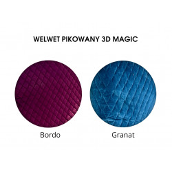 Legowisko ortopedyczne Psilądek Hevea Psie Historie 3D Magic 90x90 (Bordo)