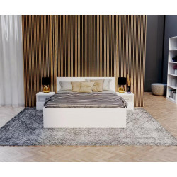 Łóżko PANAMA, kolor: biały - 120 x 200 - FDM
