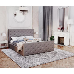 Łóżko tapicerowane - PASSION TRINITY (GRAFITOWY) - 160 x 200 - FDM