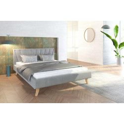 Łóżko tapicerowane - HEAVEN TRINITY (SZARY) - 120 x 200 - FDM