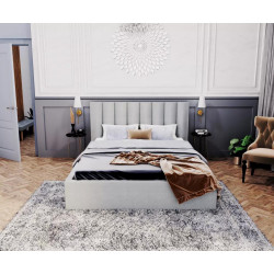 Łóżko tapicerowane COLORADO- TRINITY (SZARY) - 90 x 200 - FDM
