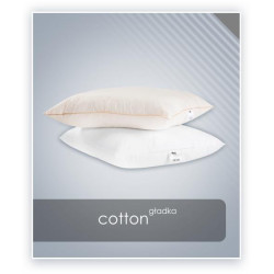 COTTON poduszka gładka antyalergiczna Biały 50x60cm - AMZ