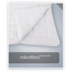 MIKROFIBRA kołdra "4 PORY ROKU" antyalergiczna Biały 155x200cm - AMZ