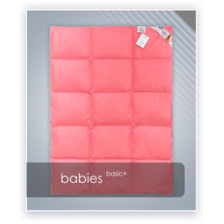 Komplet dziecięcy BASIC+ (kołderka i poduszka) Różowy 100x135 + 40x60cm - AMZ