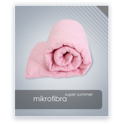 MIKROFIBRA kołdra letnia Super Summer antyalergiczna Różowy 135x200cm - AMZ