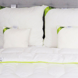 BAMBOO poduszka pikowana antyalergiczna i antybakteryjna Biały 50x70cm - AMZ