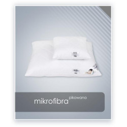 MIKROFIBRA poduszka pikowana  extra antyalergiczna (zwiększona ilość wypełnienia) Biały 40x60cm - AMZ
