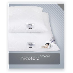 MIKROFIBRA poduszka pikowana  extra antyalergiczna (zwiększona ilość wypełnienia) Biały 40x60cm - AMZ