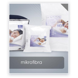 MIKROFIBRA poduszka pikowana  extra antyalergiczna (zwiększona ilość wypełnienia) Biały 50x60cm - AMZ