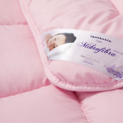 MIKROFIBRA poduszka pikowana  extra antyalergiczna (zwiększona ilość wypełnienia) Różowy 70x80cm - AMZ