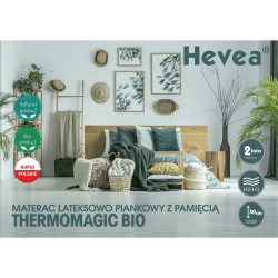 Materac z lateksem Hevea Thermomagic Bio 200x120 (Aegis Natural Care)