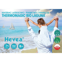 Materac z lateksem Hevea Thermomagic Bio Laguna 200x160 (Aloe Green Power)
