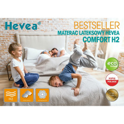 Materac lateksowy Hevea Comfort H2 200x90 (Bamboo)