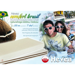 Materac lateksowo-kokosowy Hevea Brasil 200x140 (Bamboo)