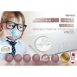 Materac kieszeniowy Hevea Junior Box Visco 200x80 (Medica)