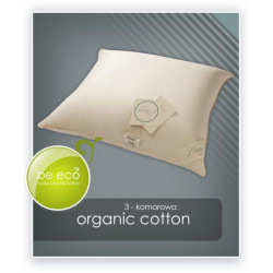 ORGANIC COTTON poduszka trzykomorowa puch 90% Naturalny 50x60cm|50x70cm|70x80cm - AMZ