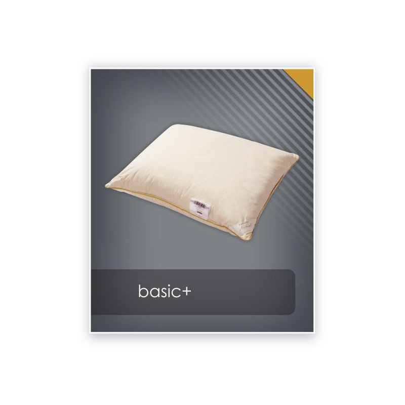 BASIC+ podwyższona poduszka puch 70% Biały 70x80cm / 1200g - AMZ