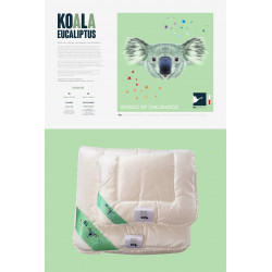 KOALA EUKALIPTUS (kołderka i poduszka) antyalergiczny komplet dziecięcy Biały 100x135 + 40x60cm|90x120 + 40x60cm - AMZ