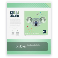 KOALA EUKALIPTUS (kołderka i poduszka) antyalergiczny komplet dziecięcy Biały 100x135 + 40x60cm|90x120 + 40x60cm - AMZ