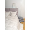 SILVER PRESTIGE kołdra całoroczna, puch 100% Srebrzysty krem 200x220cm - AMZ