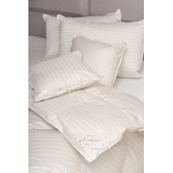 SILVER PRESTIGE kołdra całoroczna, puch 100% Srebrzysty krem 200x220cm - AMZ