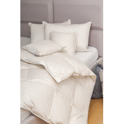 SILVER PRESTIGE kołdra całoroczna, puch 100% Srebrzysty krem 200x220cm - AMZ