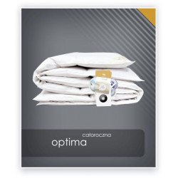 OPTIMA kołdra całoroczna, puch 85% Biały 180x200cm - AMZ