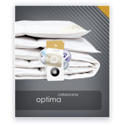 OPTIMA kołdra całoroczna, puch 85% Biały 180x200cm - AMZ