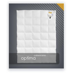 OPTIMA kołdra całoroczna, puch 85% Biały 200x200cm - AMZ