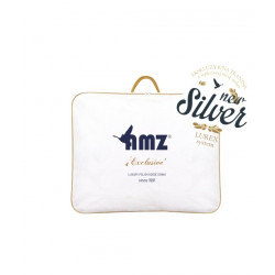 SILVER PRESTIGE poduszka trzykomorowa puch 100% Srebrzysty krem 50x60cm - AMZ
