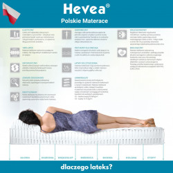 Materac lateksowy Hevea Comfort H3 200x100 (Aegis Natural Care)