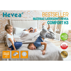 Materac lateksowy Hevea Comfort H3 200x200 (Aegis Natural Care)