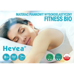 Materac wysokoelastyczny Hevea Fitness Bio 200x140 (Aegis Natural Care)