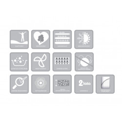 Materac z lateksem Hevea Fitness Bio Lateks 200x120 (Aegis Natural Care)