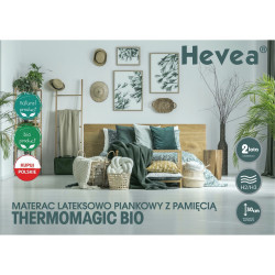 Materac z lateksem Hevea Thermomagic Bio 200x80 (Aegis Natural Care)