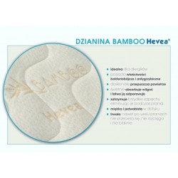 Materac z lateksem Hevea Bio Bamboo Baby 140x70 (Bamboo)