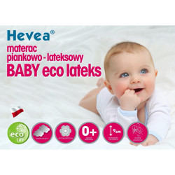 Materac z lateksem Hevea Baby Eco Lateks 140x70 (Bamboo)